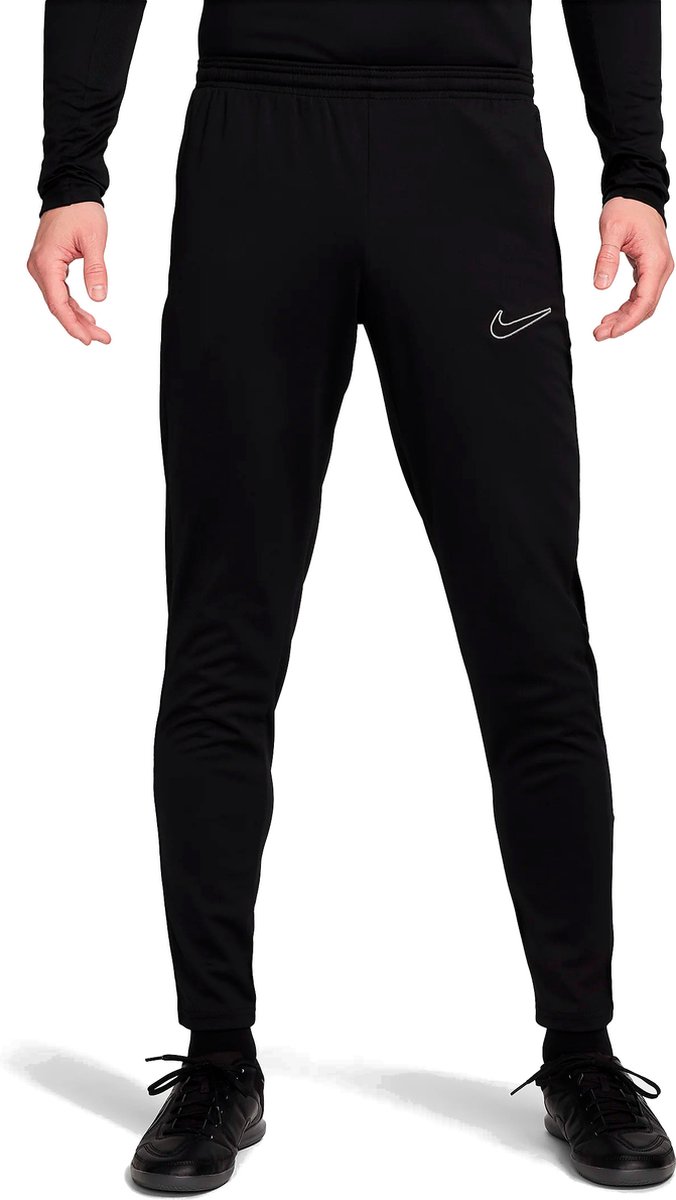 Zwarte Nike Dri-fit Academy sportbroek voor heren, maat XS, met ventilerende vlakken en een slim fit ontwerp.
