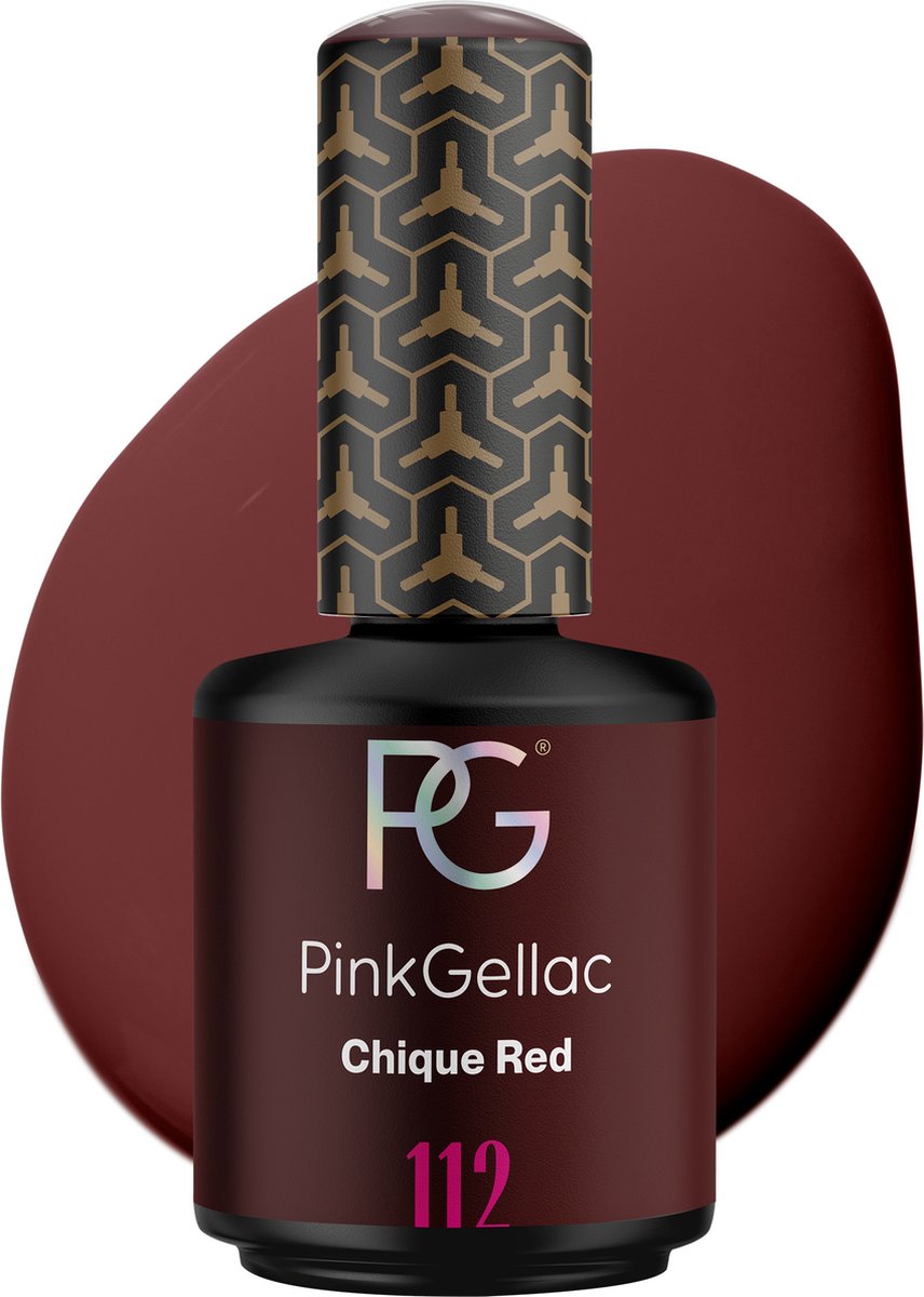Pink Gellac 112 Chique Red Gellak 15ml - Rode Gelnagellak - Gelnagels producten - Gel Nails - Gelnagel