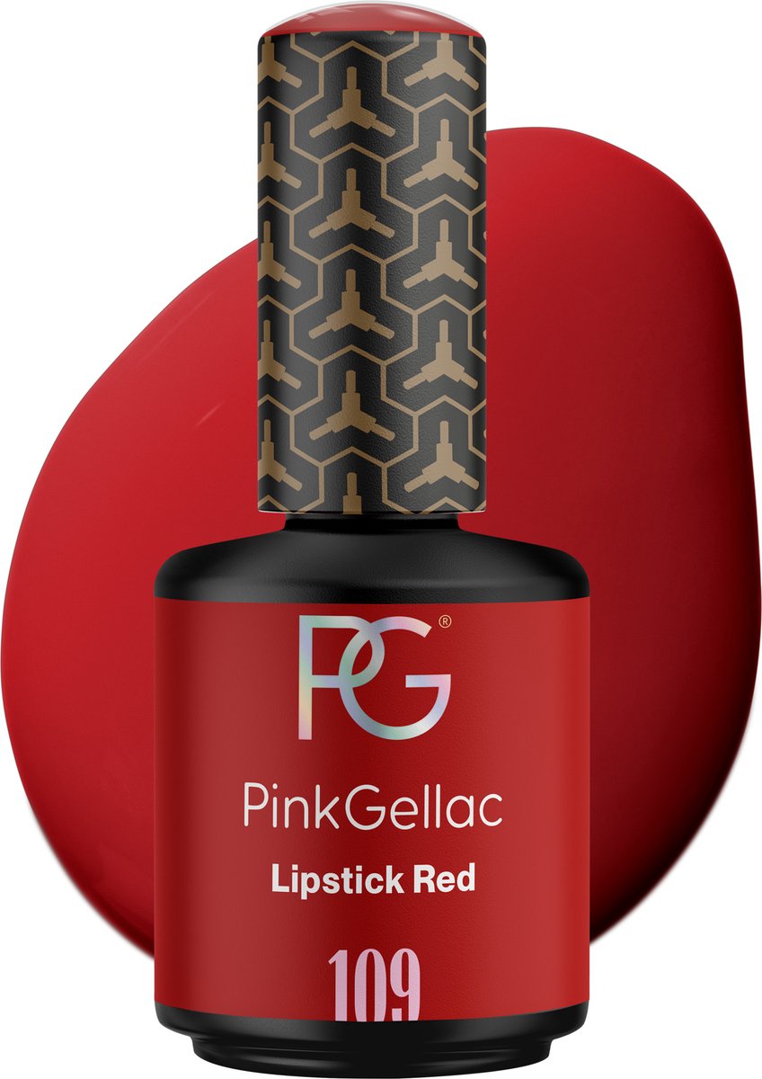 Pink Gellac Gellak Rood 15ml - Rode Gelnagels Nagellak - Gel Nagellak - Gelnagellak - Gel Nails - 109 Lipstick Red - Pink Gellac