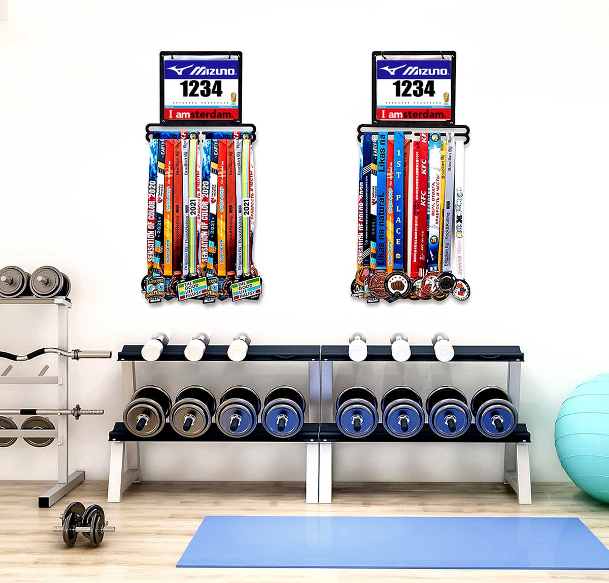United Medals I Love Running Sports Medal Hanger Display | Steel Holder