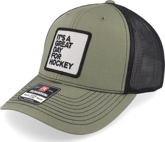 Hatstore- Great Day For Hockey Loden/Black Trucker - Iconic Cap