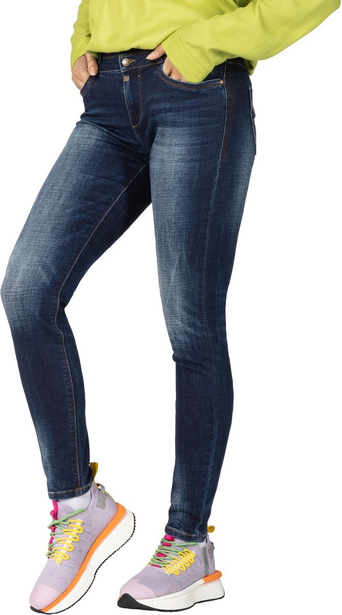 TIMEZONE Dames Jeans Broeken SLIM ENAYTZ WOMANSHAPE slim Fit Blauw 27W / 34L Volwassenen