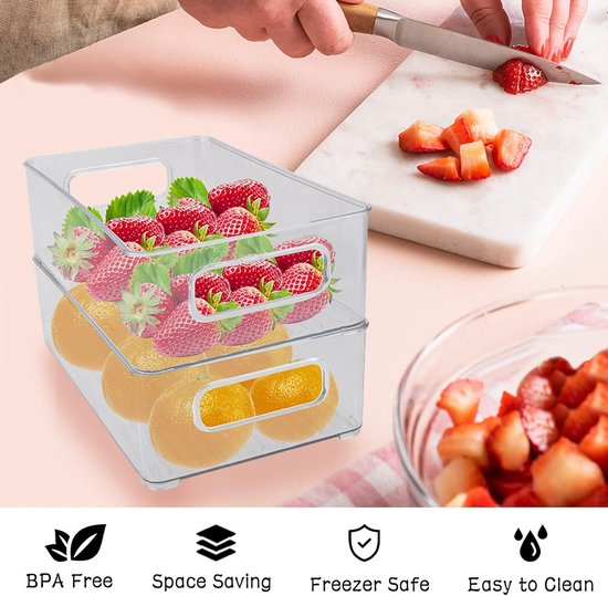 iDesign Koelkastbox (21 cm x 16 cm x 9,6 cm), kleine opbergcontainer
