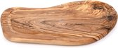 Snijplank olijfhout met saprand, serveerplank, kookplaat van hout, rustiek, houten plank, dienblad, serveerschaal, ontbijtplank, kookplaat, cadeaus