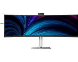 Philips 49B2U6900CH - Ultrawide QHD Curved Monitor - USB-C 100w - RJ45 - KVM switch - HDR400 - Webcam - 5jr Garantie - 49 inch