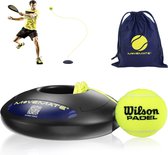 Padeltrainerset met Wilson® padelbal, innovatief balspel voor buiten, in de tuin, in het park, voor kinderen en volwassenen, incl. transporttas en oefenvideo's