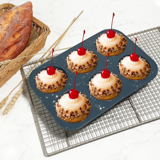 MumdoYAL Ensemble de 24 moules à gâteau en silicone - Moule à gâteau en silicone sans BPA pour muffins et cupcakes (24