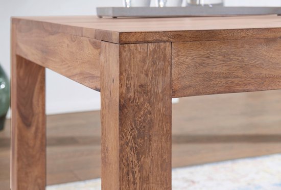 Massief houten salontafel MARKANT 100cm Sheesham met lade opbergruimte