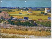 Tuinposter - Tuindoek - Tuinposters buiten - De oogst - Vincent van Gogh - 120x90 cm - Tuin