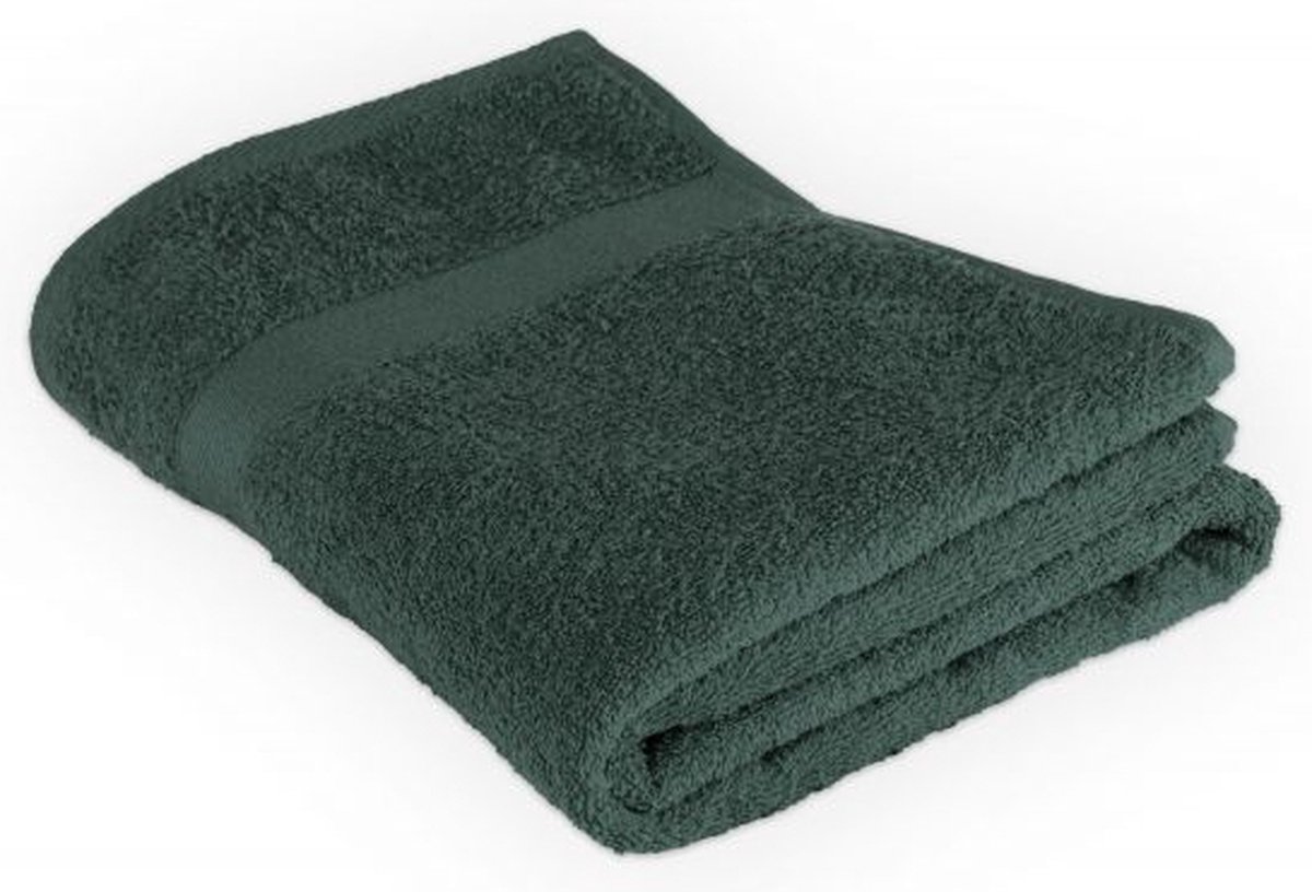 TISECO HOME STUDIO - Douchelaken RIVA - SET/2 - 100% katoen - 450 g/m² - 100% katoen - superzacht en zeer absorberend - 100x150 cm - Donkergroen