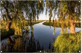 Tuinposter - Tuindoek - Tuinposters buiten - Nederlands landschap in de lente - 120x80 cm - Tuin