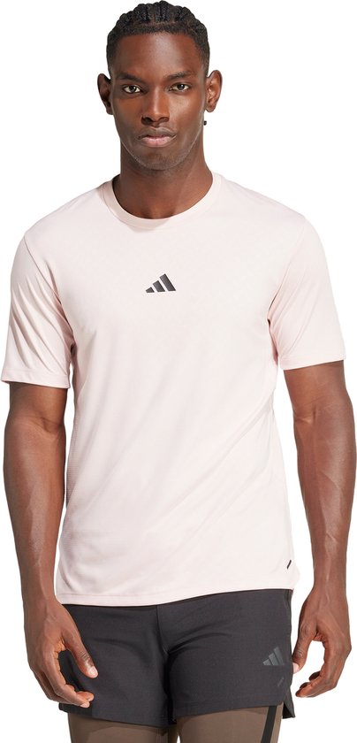 adidas Performance Power Workout T-shirt - Heren - Roze- 3XL