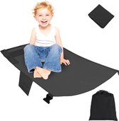 Kindervliegtuigvoetsteun, vliegtuigvoetsteun Kinderhangmat, compacte vliegtuigvoetsteun voor kinderen, kindervliegtuigstoelverlenging, voor kinderen, peuters, vliegtuigmusthaves, 79 x 44