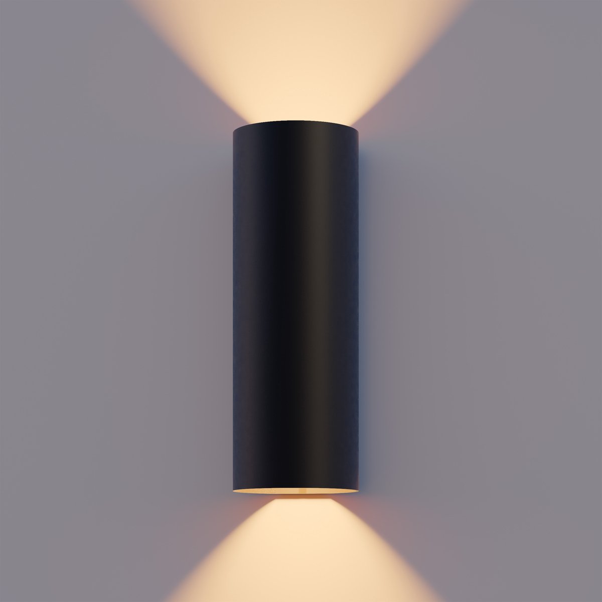 Calex Wandlamp Buiten Up and Downlight 2x Gu10 Zwart
