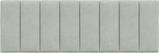 vidaXL-Coussin de tête de lit-120-cm-velours-gris clair