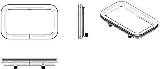 Portail en aluminium Vetus Pz671 A1 Argent 451 x 274 mm
