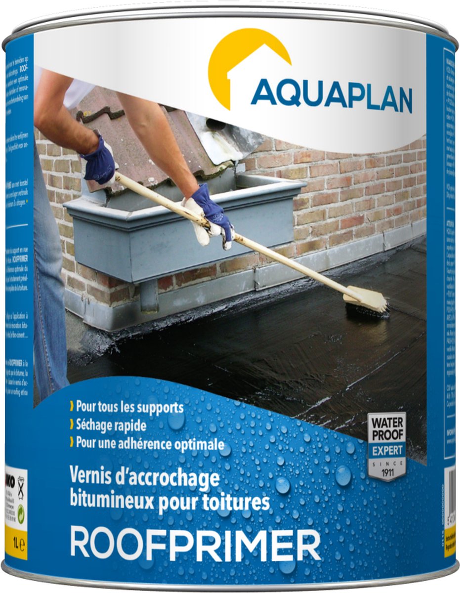 Aquaplan Roofprimer - hechtvernis voor daken - sneldrogend - 1 liter
