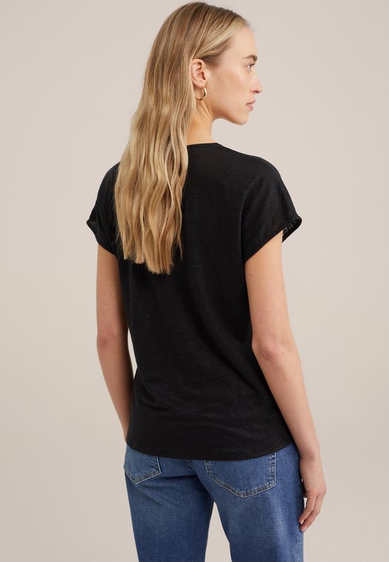 WE Fashion Dames T shirt van linnen bol