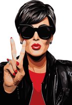 Kris Jenner Poster | Kris Jenner Abstract | Abstracte kunst | The Kardashians Poster | Huisdeco | 51x71cm | Wanddecoratie | Muurposter | YR | Geschikt om in te lijsten