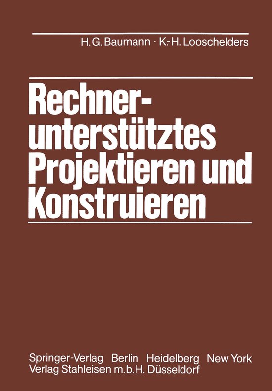 Rechnerunterstutztes Projektieren Und Konstruieren - cover