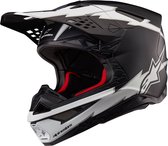 Alpinestars Supertech S-M10 Ampress Helmet Ece 22.06 Black White Matt XL - Maat XL - Helm