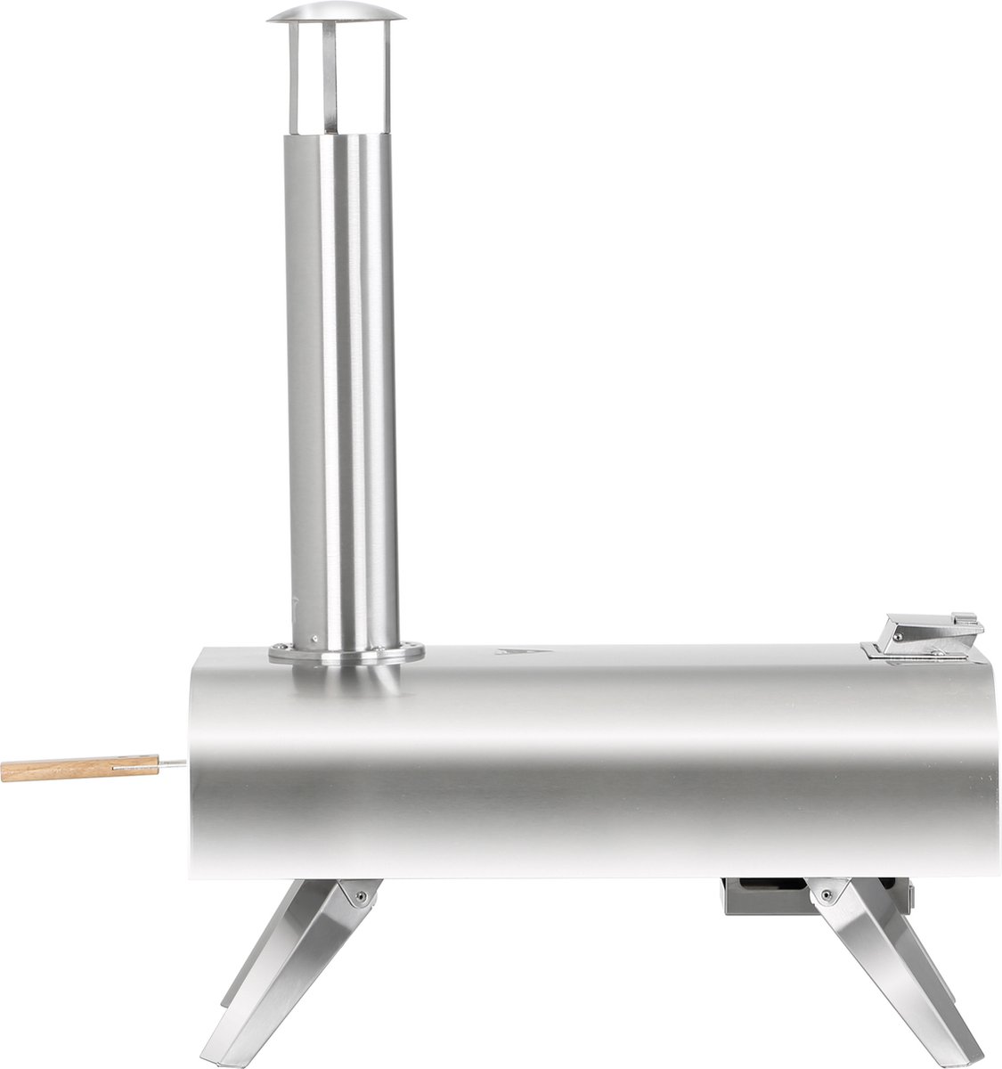 BIGHORN Pizza Pellet Oven - Pizza oven voor Buiten - Pizzaoven Draagbaar - Opvouwbaar - RVS - 15KG - 460° – foto 2