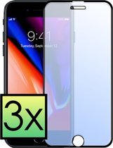 Screenprotector Geschikt voor iPhone SE 2022 Screenprotector Tempered Glass Gehard Glas Full Cover - 3x