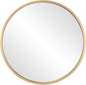 Wandspiegel met metalen lijst Ø 60 cm goud van WOMO-Design