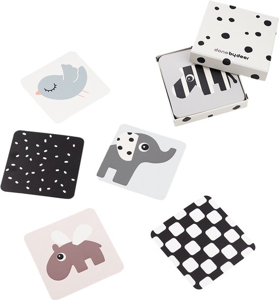 Done by Deer Baby Contrast Kaarten - 10-pack - Multicolor van Done by Deer — afbeelding 4