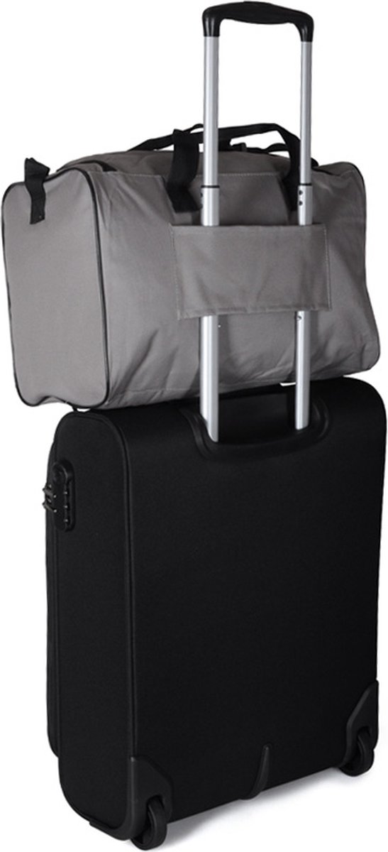 Oost Timor te rechtvaardigen Koe Handbagage Ryanair Tas 40x20x25 - Met Smart Sleeve voor op een Koffer -  Steel Grey | bol.com