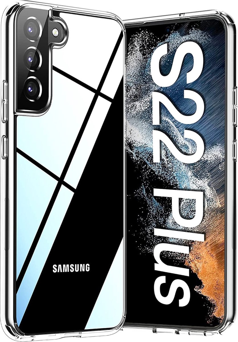 Samsung S22 Plus Hoesje Transparant Siliconen Hoes Case Cover - Samsung Galaxy S22 Plus Hoesje extra stevig