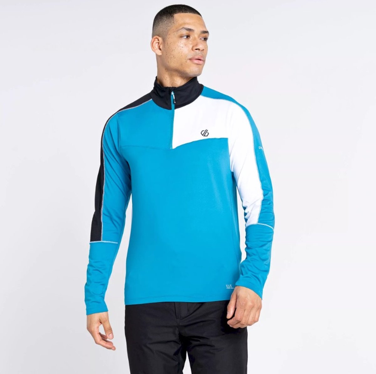 Dare2B Heren Dignify II Core Stretch Pully FjordBlu/Wht Blauw