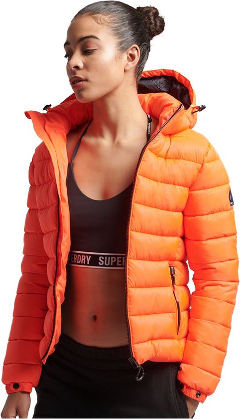 Superdry Superdry Hooded Classic Fuji Puffer Dames Jas - Maat S