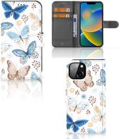 Coque de téléphone avec cartes adaptée pour Apple iPhone 14 Butterfly
