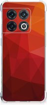 Shockproof Case geschikt voor OnePlus 10 Pro Polygon Red