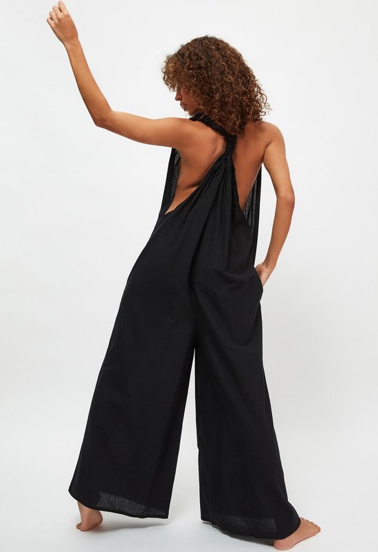 Trendyol Femmes Épais Suspendu V-Neck Jumpsuit