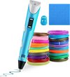foto van BLU 3D Pen XXL Starterspakket incl. 130M Filament in 13 kleuren - Inclusief uitgebreide NL handleiding - Starterkit voor kinderen en volwassenen