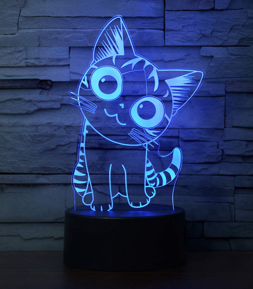 Kattenlicht Kat Cat RGB LED Nacht en Daglicht perfect voor de kamer of