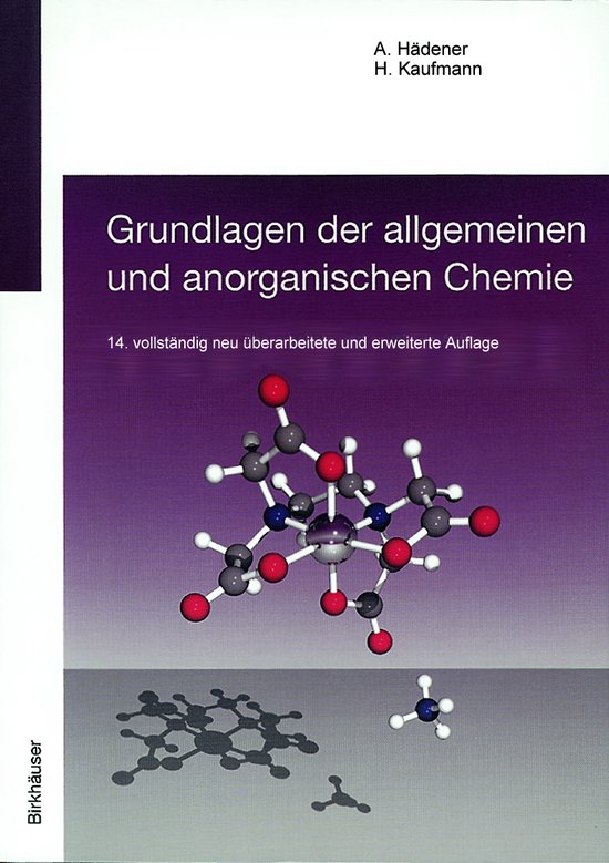 Grundlagen der allgemeinen und anorganischen Chemie - cover