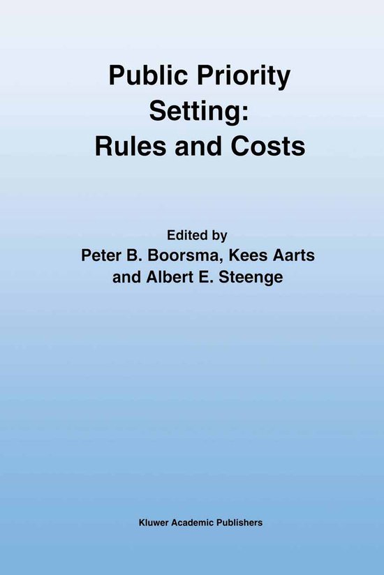 Public Priority Setting: Rules and Costs - cover