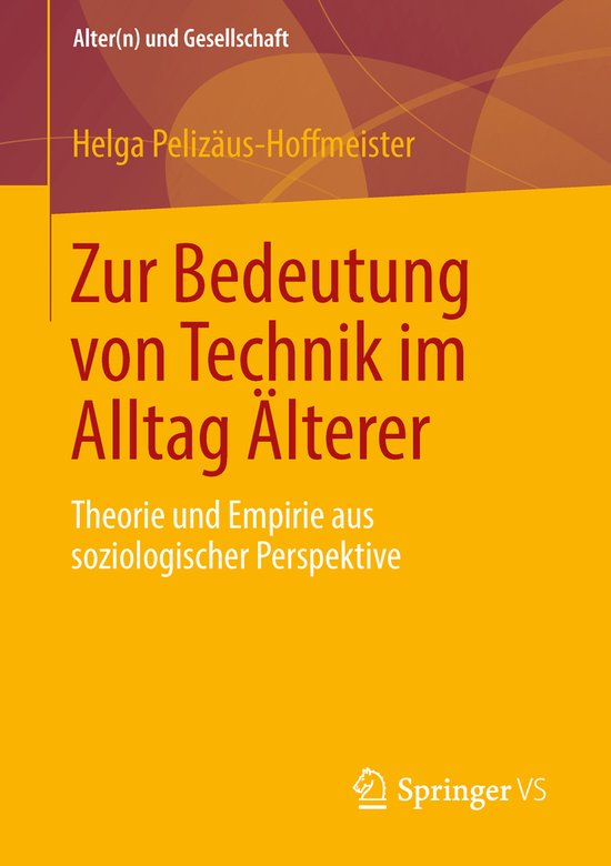 Zur Bedeutung von Technik im Alltag Älterer - cover