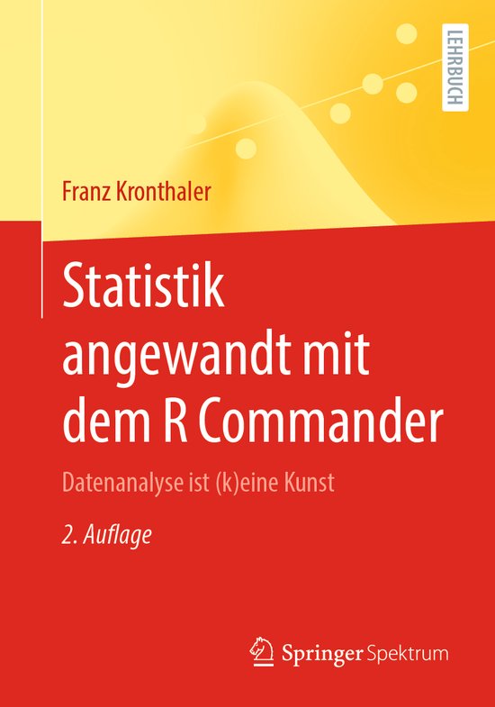 Statistik angewandt mit dem R Commander - cover