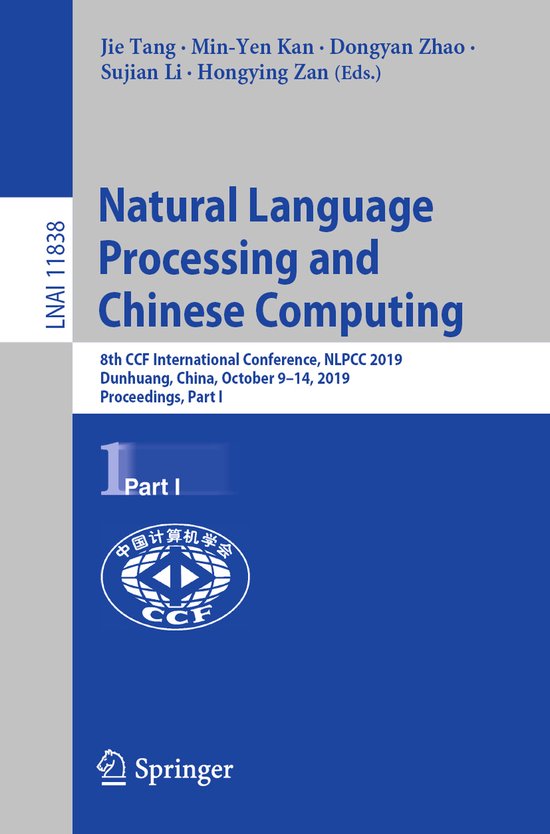 Lecture Notes in Computer Science11838- Natural Language Pro ... - cover