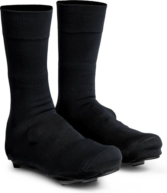 GripGrab Couvre-chaussures de route tricoté imperméable Flandrien Noir S (36-38)