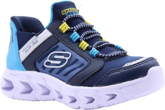 Skechers Slip-ins S-Lights jongens sneaker - Blauw multi - Maat 37 | bol.com