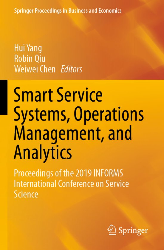 Smart Service Systems Operations Management and Analytics - cover
