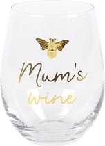 Something Different - Mum's Wine Stemless Wijnglas - Transparant