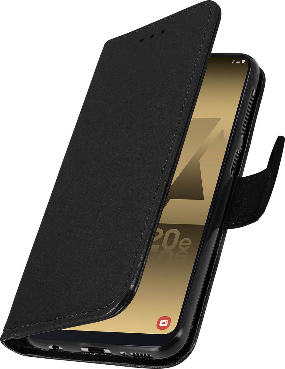 Geschikt voor Samsung Galaxy A20e Bookcover Video Support Functie zwart