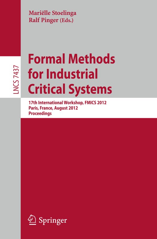Formal Methods for Industrial Critical Systems - cover