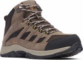 Columbia Crestwood Mid Chaussures de randonnée Bottes Hommes Imperméables - Bottes de Montagne Hommes - Marron / Zwart - Taille 43